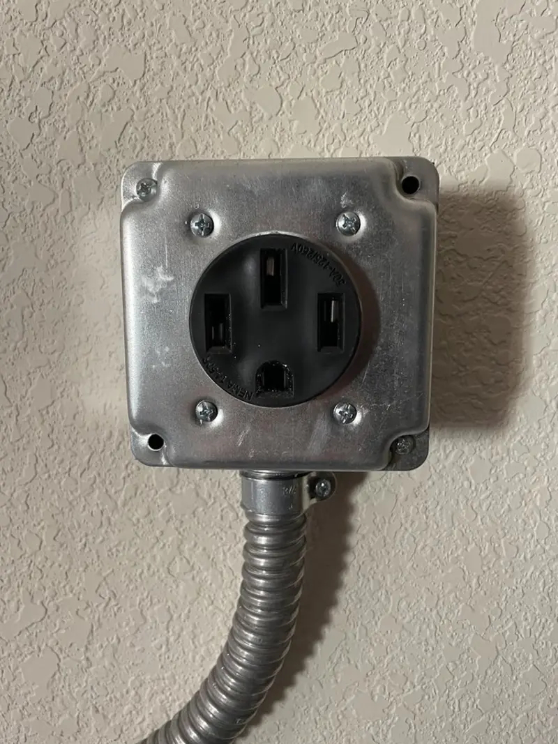 NEMA 14-50 outlet installed for Smart Home Electrical in Columbia City